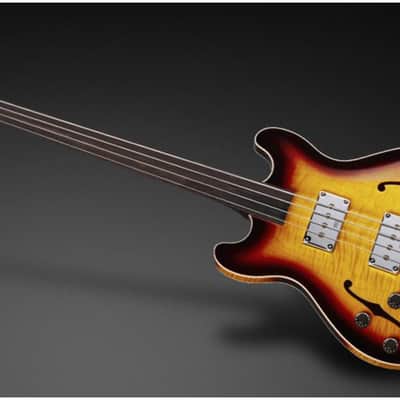 Warwick German Pro Series Star Bass, 4-String - Vintage Sunburst High Polish, Lefty, Fretless image 1