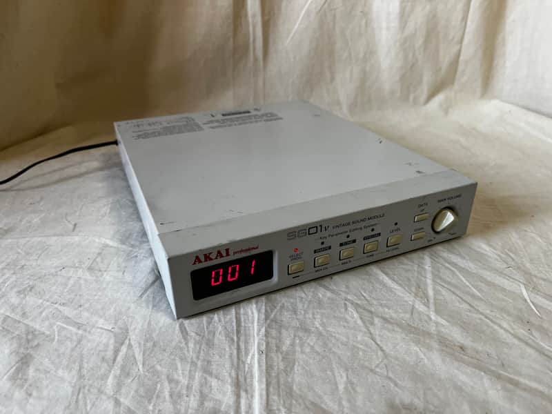 AKAI SG01v Vintage Sound Module New internal battery!! w/ power supply image 1