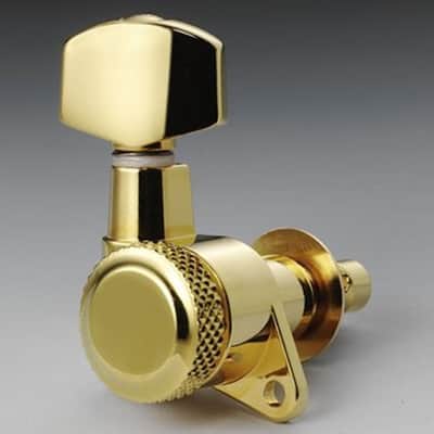 Schaller M6 GOL 6-In-Line Locking Tuning Keys - GOLD