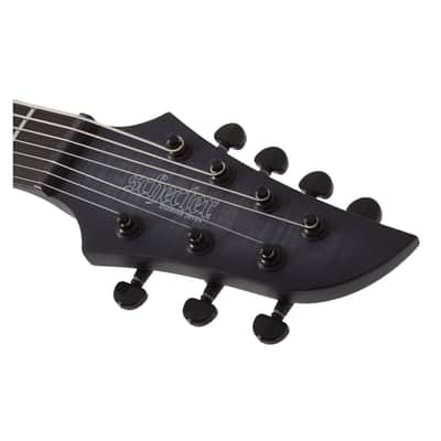 Schecter KM-7 MK-III Keith Merrow Legacy 7-String Right-Handed Electric Guitar with Ebony Fretboard and Ultra-Thin ‘C’ Neck (Transparent Black Burst) image 4