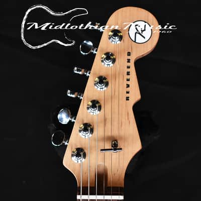 Reverend Six Gun HPP Electric Guitar - Chronic Blue Gloss Finish w/Rosewood Fretboard & Black Pickup Covers image 4