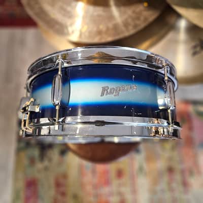 Rogers 14x5" Luxor Blue/Silver Duco Snare - Cleveland Tag image 1