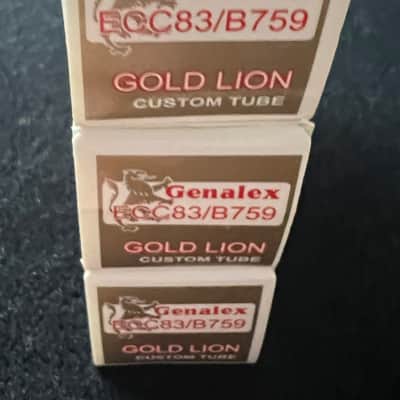 BRAND NEW Matched Trio Genalex Gold Lion ECC83/B759 Preamp Tubes: OVERSTOCK image 4