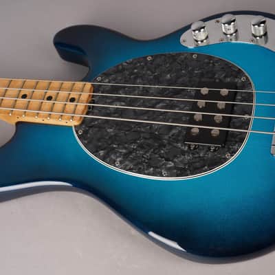 Ernie Ball Music Man USA StingRay 4 H Bass w/ Piezo - 2002 - Blue Dawn Sparkle image 14