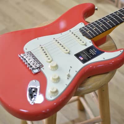 Fender American Vintage II 1961 Stratocaster Fiesta Red Incl Vintage Hard Case image 8
