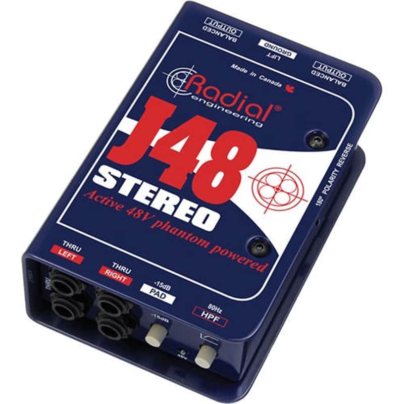 Radial Engineering J-Class J48 Stereo Active DI, Stereo for Guitar & Bass image 1