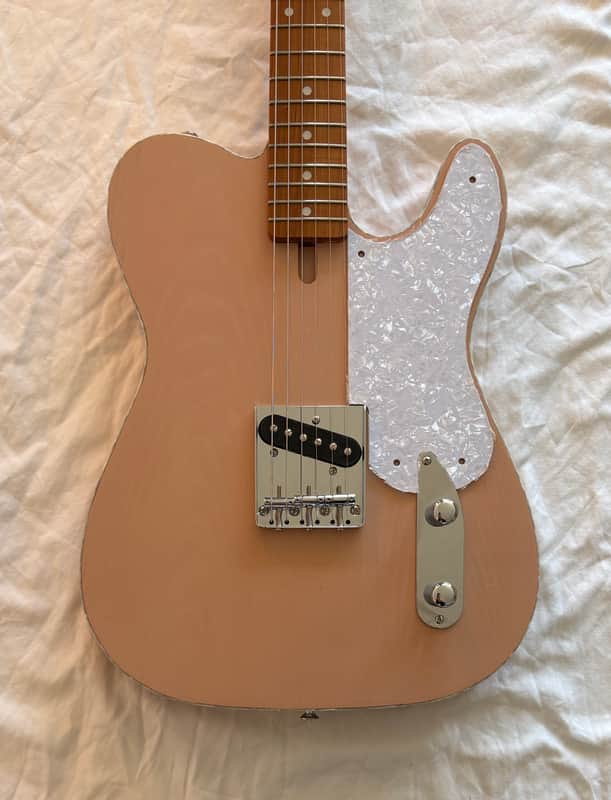Electric Guitar - Electric Guitar - Snake Head T-Style - Cherry Blossom - 145 image 1