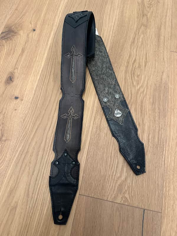 Heavy Leather Tony Iommi Custom Cross Tour Guitar Strap Bild 1