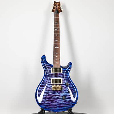 PRS Custom 24 Wood Library w/ 10-Top, Brazilian Rosewood, & 58/15 LT Pickups- Violet Blue Burst 2026 (0423892) image 2