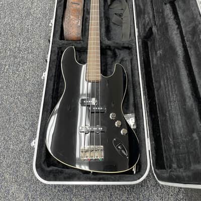 2020 Fender Aerodyne Jazz Bass 2020 MIJ Black 4-String Made in Japan w Hard Case & Strap Excellent image 13