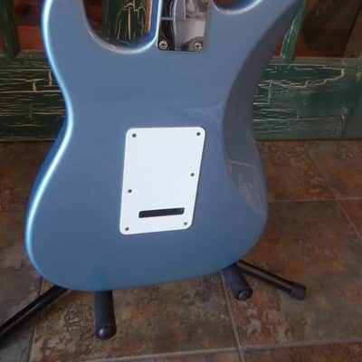 Fender Mexican Stratocaster Solid Body Electric Guitar in  Light Blue image 6