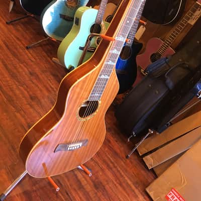 Luna Lap Steel Guitar Weissenborn Style Hawaiian Mahogany image 2