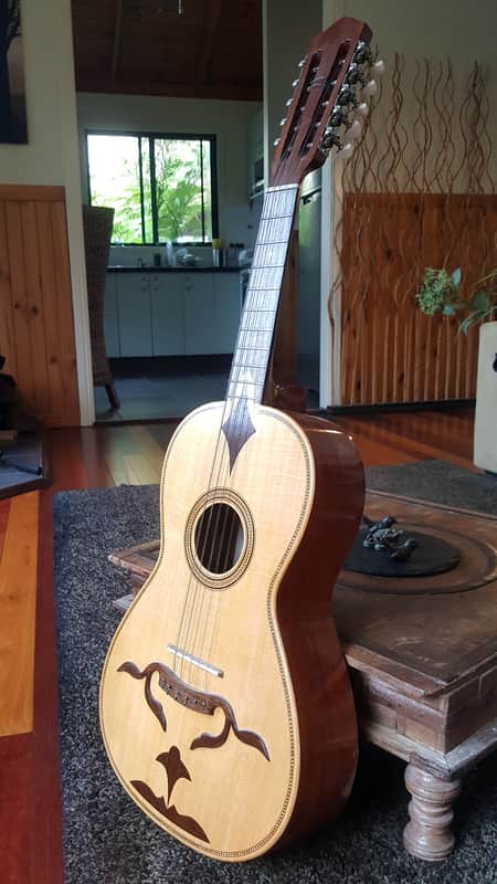 Small double-string Portuguese guitar (Viola de Braga or Viola Braguesa) image 1