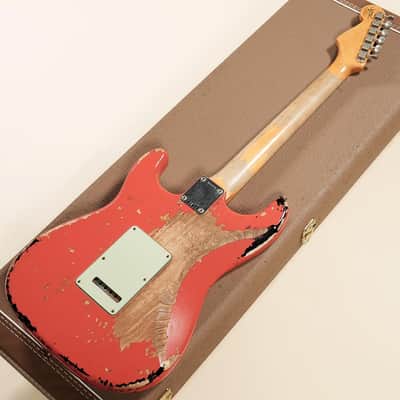 Fender Custom Shop Michael Landau 1963 Stratocaster Fiesta Red Over 3-Color Sunburst [R95825] (05/05) image 7