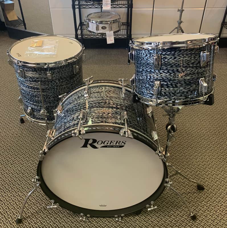 Rogers Cleveland 3pc Drum Set - 13/16/22 - Sky Blue Onyx image 1
