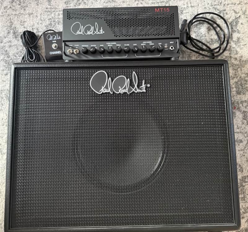 PRS MT15 Mark Tremonti Signature 2-Channel 15-Watt & 1x12" Guitar Amp Half Stack image 1