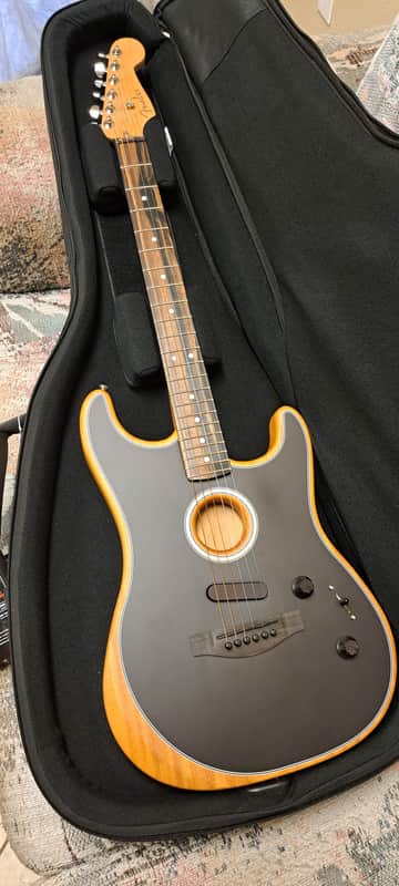 Fender American Acoustasonic Stratocaster w/Deluxe 1225 Gig Bag image 1