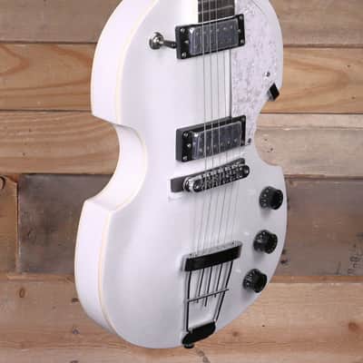 Hofner HI-459-PE Pro Ignition Violin Guitar Pearl White image 2