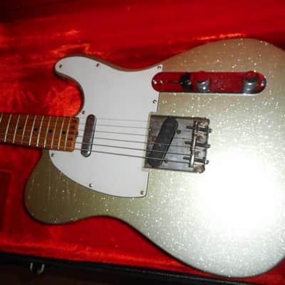 1968 Fender Telecaster Refinished in Silver Sparkle Nitro image 4