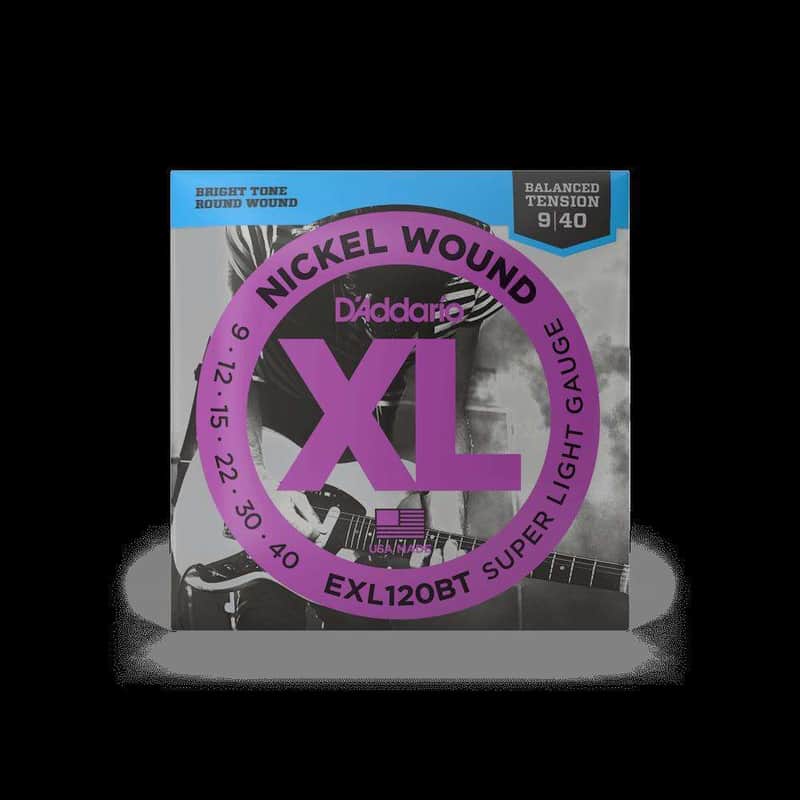 D'Addario - EXL Nickel Wound Electric Guitar Strings (Balanced Tension) Regular Light (10 - 46) image 1