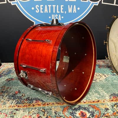 Vinnie Colaiuta's Yamaha 24"x16" Recording Custom Bass Drum Shell and Hoops Only.  Cherrywood Lacquer image 1