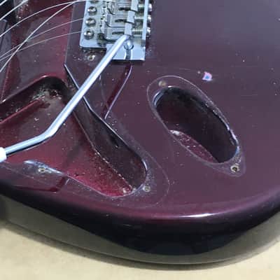 Lefty Vintage 1997-98 Fender Relic Standard Strat Body Guitar Old Wine Red Hardware image 12