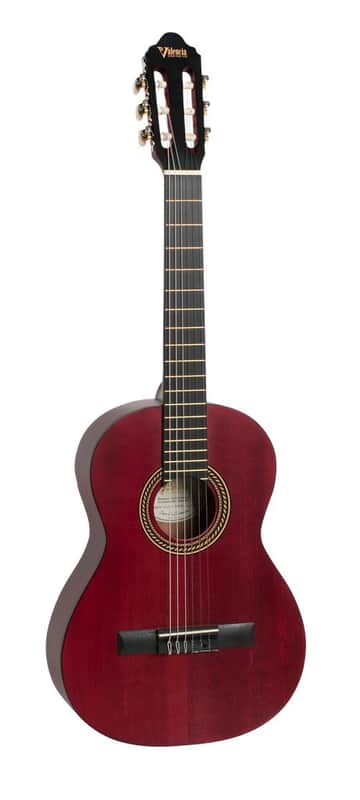Valencia Series 200 3/4 Size Acoustic Guitar - Transparent Red - VC203TWR image 1