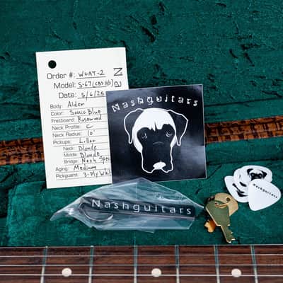 2025 Nash S-67 S-Style Electric Guitar Sonic Blue Medium Aged w/ Lollar, Case & Tags image 13