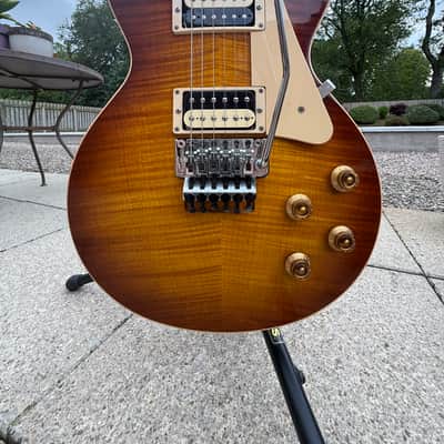 Gibson Custom Shop Les Paul Axcess Standard with Floyd Rose 2008 - Iced Tea Flame image 4