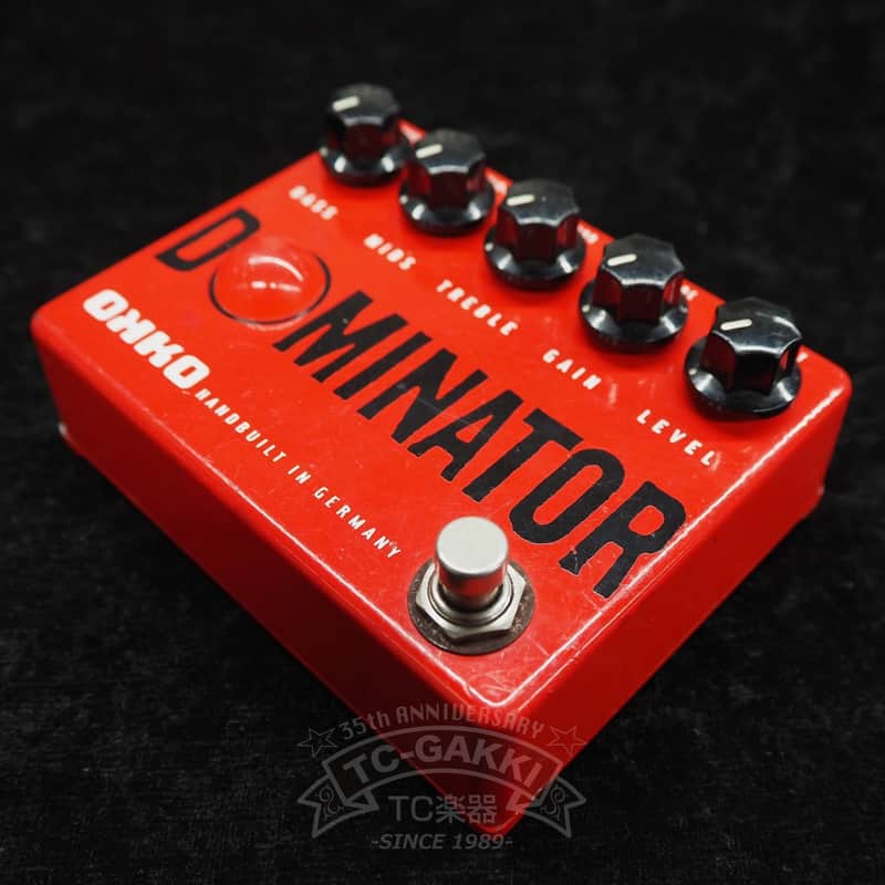 ギター OKKO DOMINATOR MK2 HIGH GAIN DISTORTION OKKO FX Dominator MKII Distortion - Red & Black - GUITAR Demo