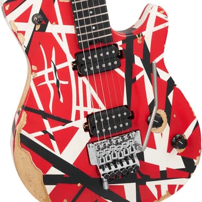 IN-STOCK! - EVH LIMITED EDITION WOLFGANG SPECIAL STRIPED SERIES / AGED R/W/B image 2
