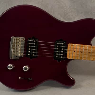 1999 Ernie Ball Music Man Axis Sport Purple Electric Guitar with Hardshell Case image 2