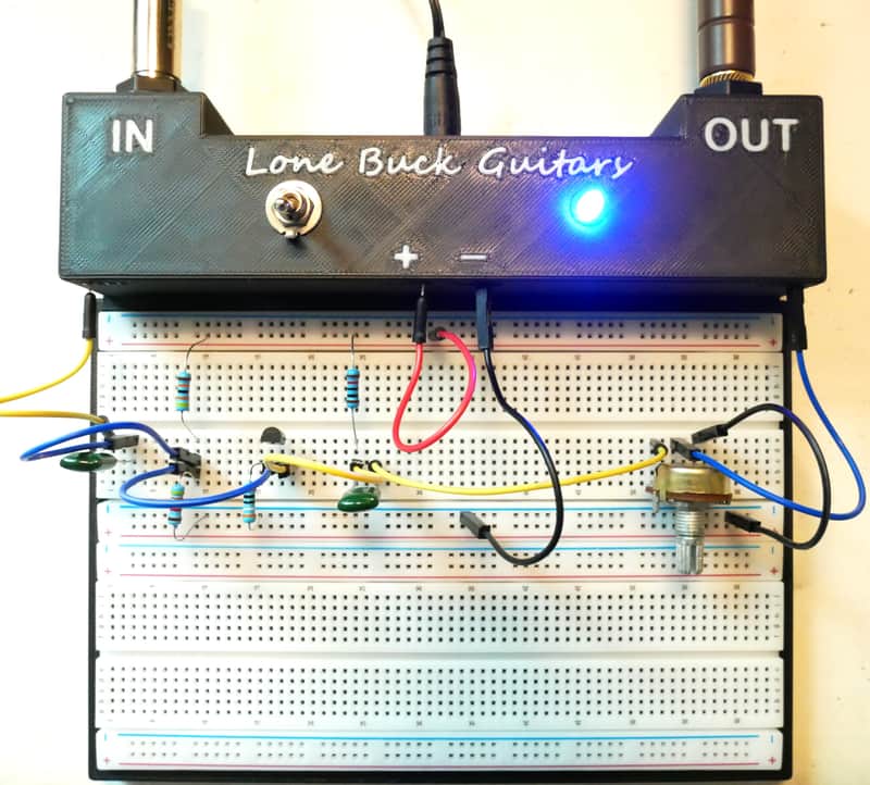 Pedal Builder X Large Prototype Breadboard With Integrated Jacks, True Bypass, Power Supply and Components for Amplifier Circuit DIY Guitar Builders image 1