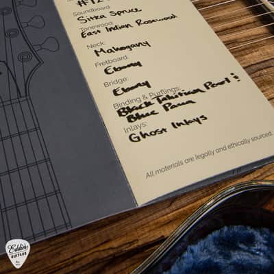 Kevin Ryan "Elderwood" Nightingale Grand Soloist - Sitka Spruce & Indian Rosewood #1293 image 19