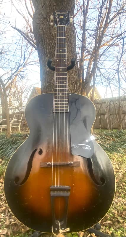 1944 WWII Era H996 Harmony Monterey Archtop guitar | Reverb