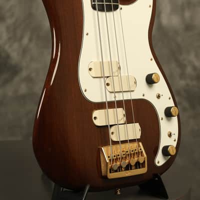 1983 Fender Gold Elite II Precision Bass Walnut image 10