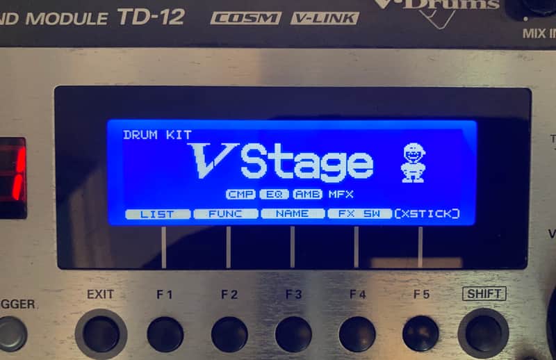 Roland TD12 TD20 TD20X LCD Screen Replacement Display - BLUE - 3YR Warranty image 1