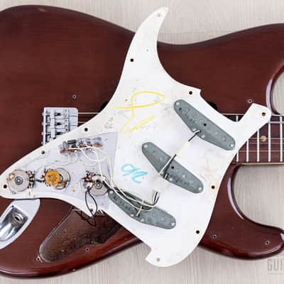 1973 Fender Stratocaster Hardtail Vintage Guitar Mocha w/ Case image 18