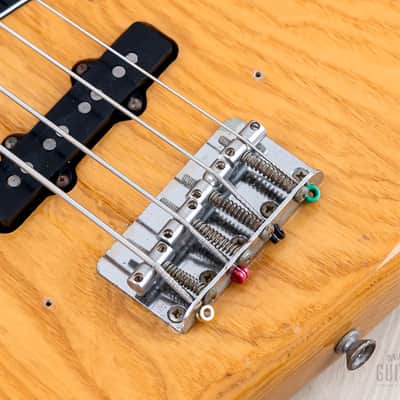 1976 Fender Jazz Bass Natural Ash w/ Pearl Blocks + Binding, Case image 8