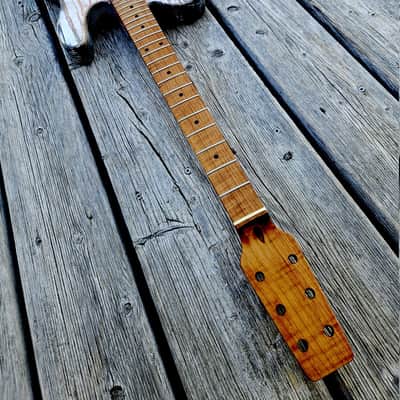 Tele-style barncaster body with snakehead neck image 4