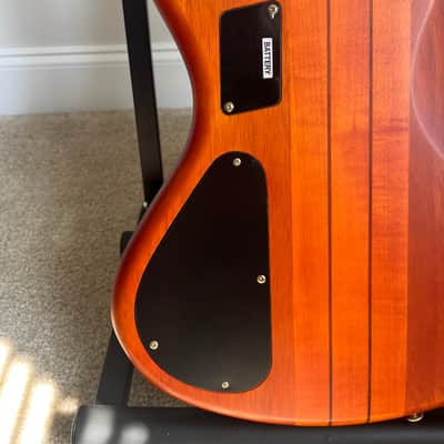 Schecter Stiletto Studio-5 FL Active Fretless 5-String Bass 2010s - Honey Satin image 10