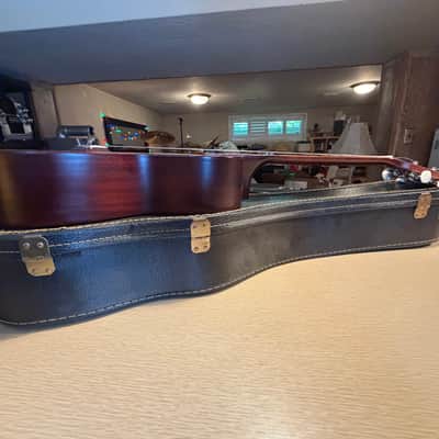 Vintage El Degas EU 55 Baritone Ukulele MIJ Japan Lawsuit Era Mahogany Near Mint image 7