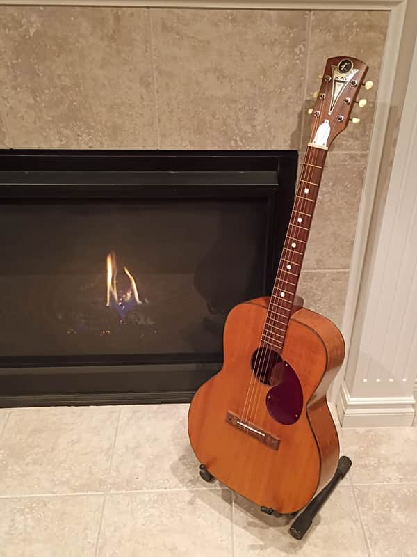 1965 Kay 5113 'Plains Special' flattop guitar. Metal 'Circle K' headstock.