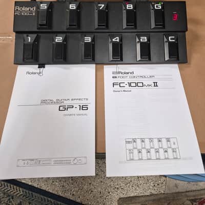 Roland GP-16 Digital Guitar Effects Processor with FC-100mkII Foot Controller 1989 - 1994 - Black