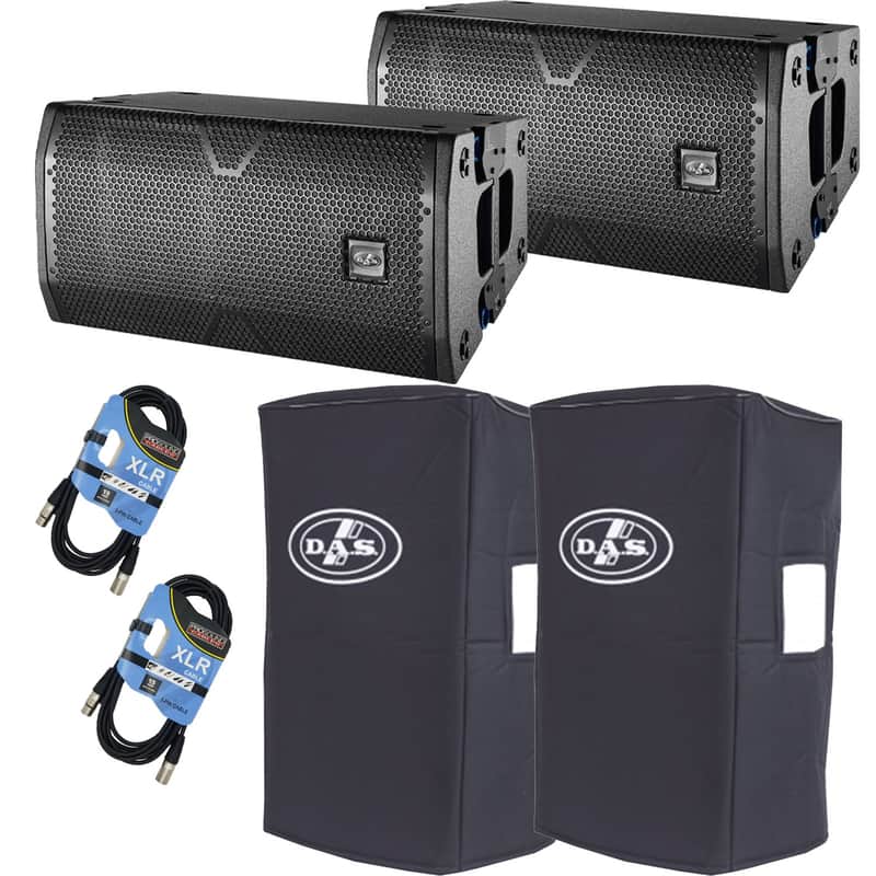 (2) Das Vantec 20A, (2) CVR-VANTEC20, (2) XLR Cables Bundle image 1
