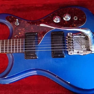 Mosrite Mark V Ventures  1966 Blue Sparkle image 1