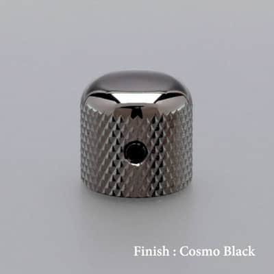 NEW (1) Gotoh VK1-19 Control Knob DOME Bass Guitar 6mm hole, METAL - COSMO BLACK image 3