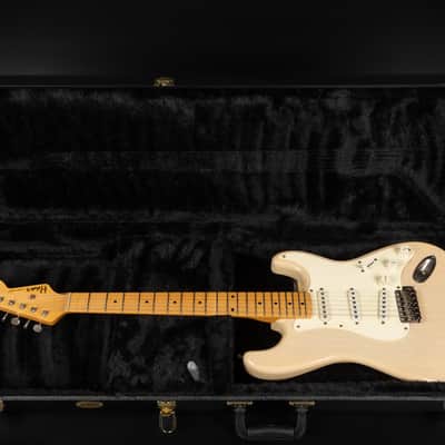 2013 Haar Traditional S Old Headstock - Nitro Blonde Light Aged | Custom Stratocaster 1-Piece Swamp Ash Body Maple Fretboard Amber Pickups | Case image 19
