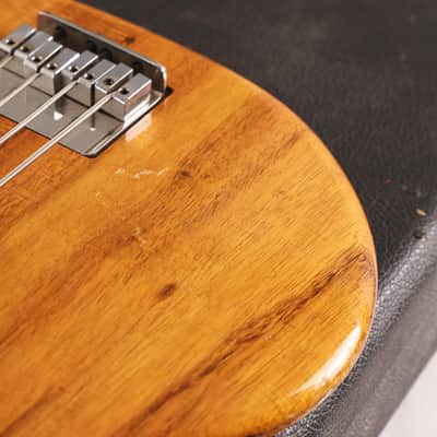 1976 Travis Bean TB2000 Fretless Bass Koa Natural image 11