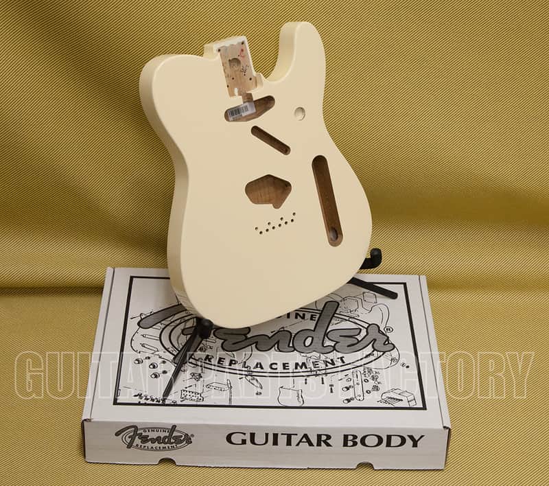 099-8006-705 Fender Classic 60's Telecaster Guitar Body Vintage Olympic White image 1